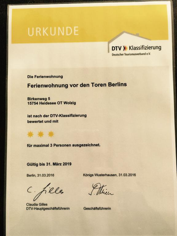 Ferienwohnung Vor Den Toren Berlins Heidesee エクステリア 写真